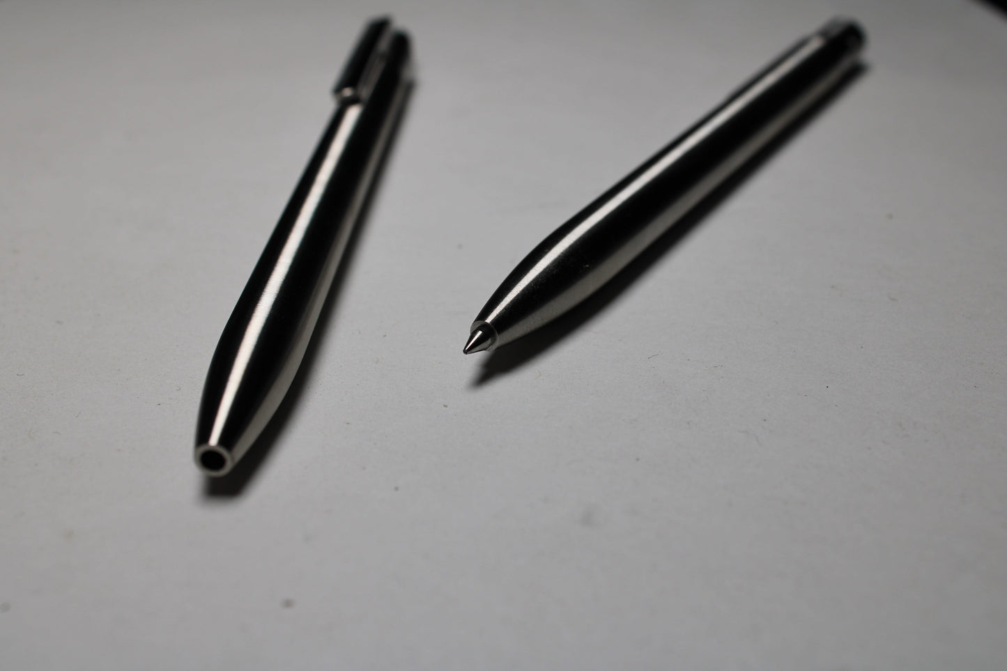 36 Click Pen - 6Al-4V Titanium - Round Nose - Pentel EnerGel - 6Al-4V Titanium Clip