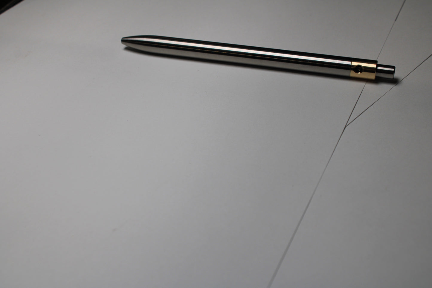 36 Clipless Click Pen - 6Al-4V Titanium - 464 Brass Mechanism - Round Nose - Pentel EnerGel