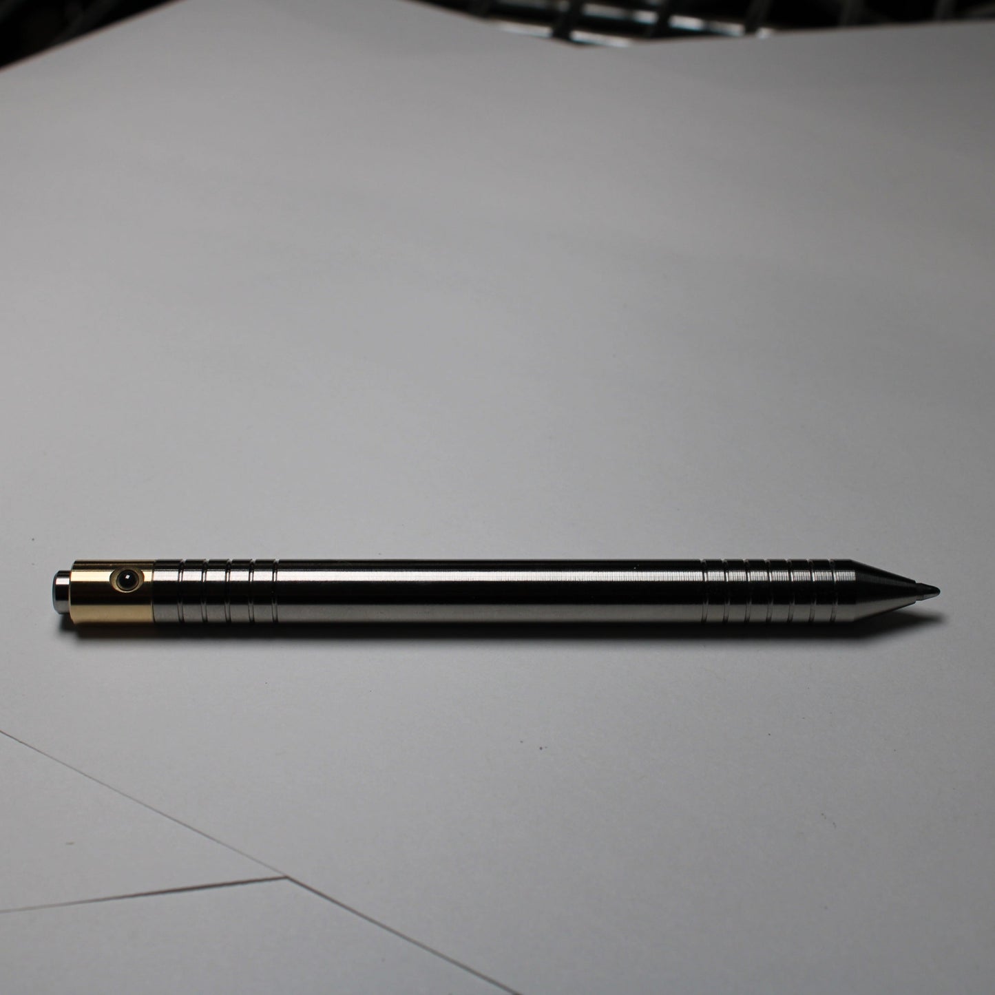 36 Clipless Click Pen - 6Al-4V Titanium - 464 Brass Mechanism - Cone Nose - ISO G2 Schmidt 9000 (Parker)