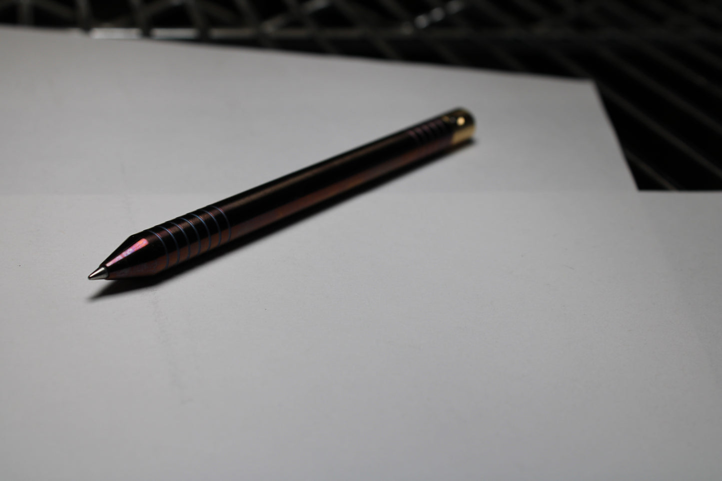 36 Clipless Click Pen x KVR Finishing - 6Al-4V Titanium - 464 Brass Mechanism - Cone Nose - Pilot G2