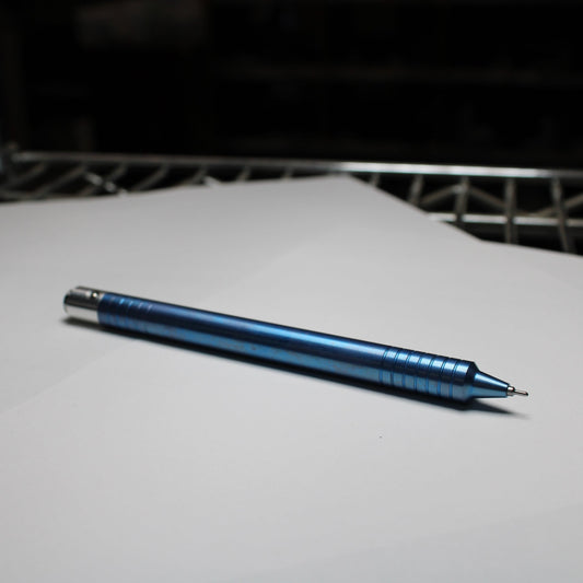 40 Clipless Click Pen x KVR Finishing - 6Al-4V Titanium - 6061 Aluminum Mechanism - Step Nose - Pentel EnerGel Needle Nose