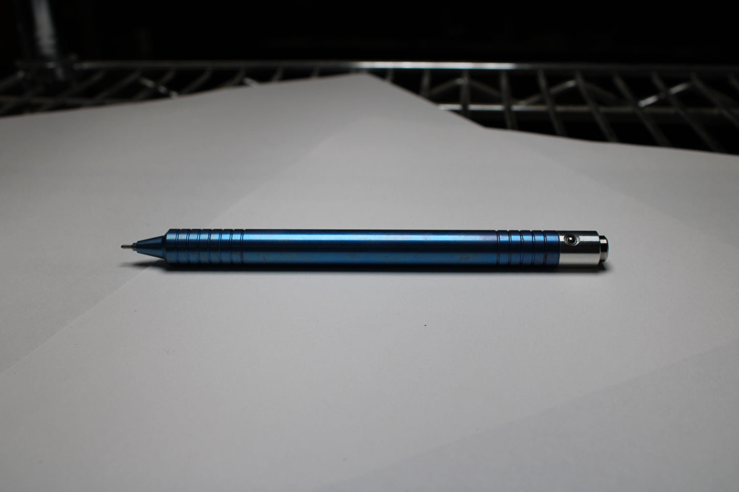 40 Clipless Click Pen x KVR Finishing - 6Al-4V Titanium - 6061 Aluminum Mechanism - Step Nose - Pentel EnerGel Needle Nose