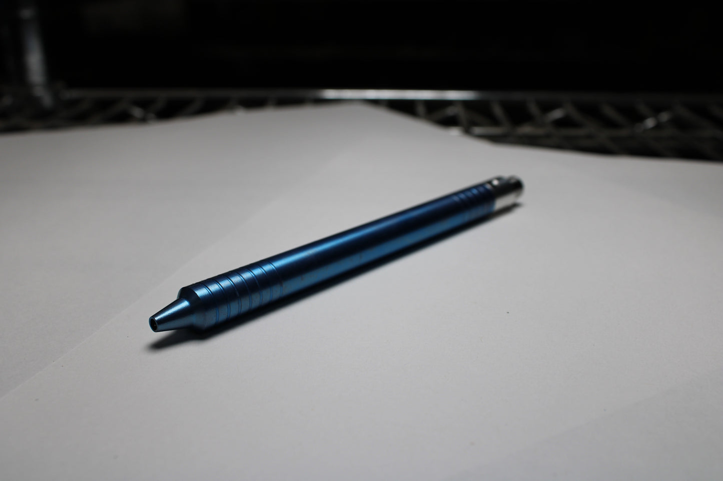 40 Clipless Click Pen x KVR Finishing - 6Al-4V Titanium - 6061 Aluminum Mechanism - Step Nose - Pentel EnerGel Needle Nose