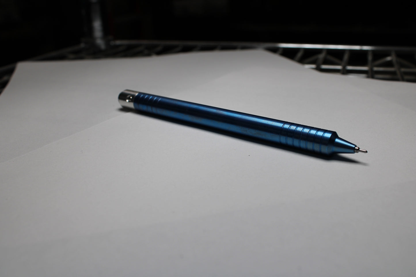 40 Clipless Click Pen x KVR Finishing - 6Al-4V Titanium - 6061 Aluminum Mechanism - Step Nose - Pentel EnerGel Needle Nose