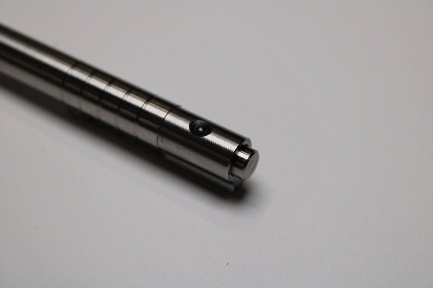36 Click Clipped Pen - 6Al-4V Titanium - Step Nose - Grip Lines - Pentel EnerGel