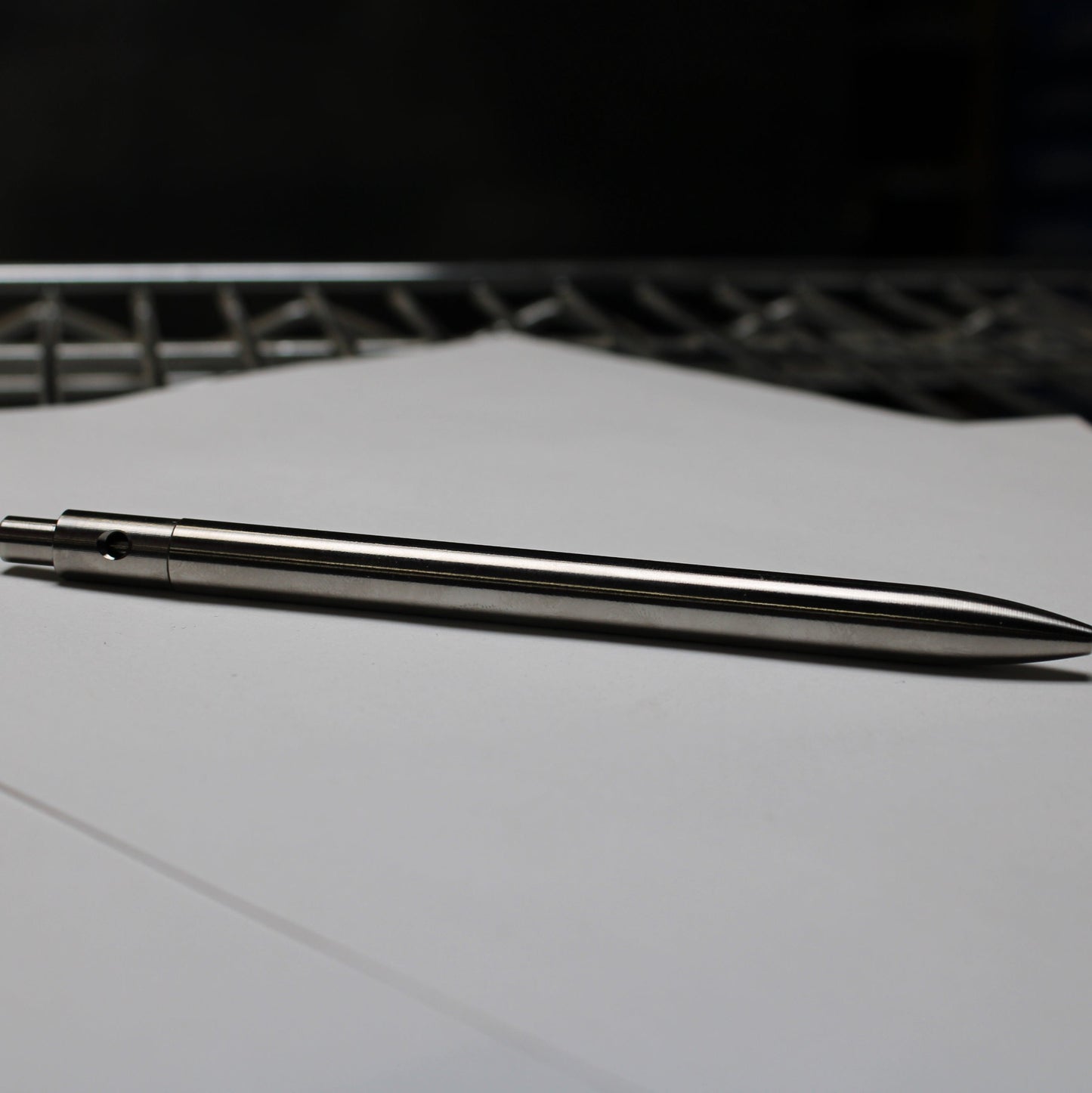 36 Click Clipped Pen - 6Al-4V Titanium - Round Nose - Pilot G2