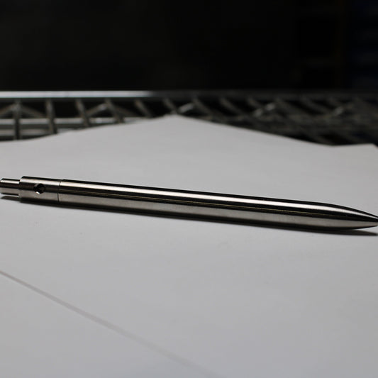 36 Click Clipped Pen - 6Al-4V Titanium - Round Nose - Pilot G2