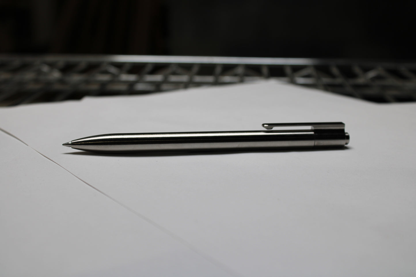 36 Click Clipped Pen - 6Al-4V Titanium - Round Nose - Pilot G2