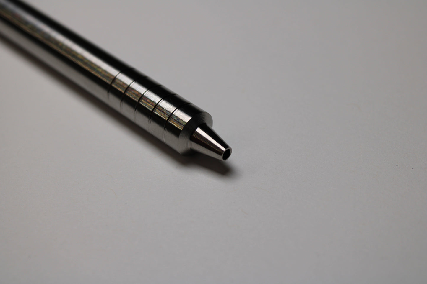 40 Click Clipped Pen - 6Al-4V Titanium - Step Nose - Pentel EnerGel