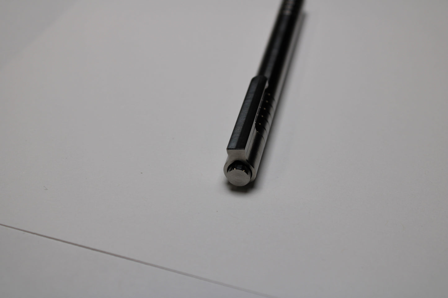 40 Click Clipped Pen - 6Al-4V Titanium - Step Nose - Pentel EnerGel