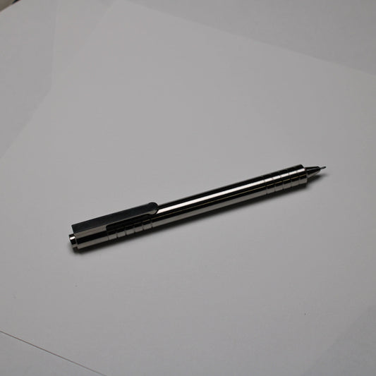 40 Click Clipped Pen - 6Al-4V Titanium - Step Nose - Pentel EnerGel