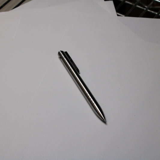 40 Click Clipped Pen - 6Al-4V Titanium - Round Nose - Pilot G2