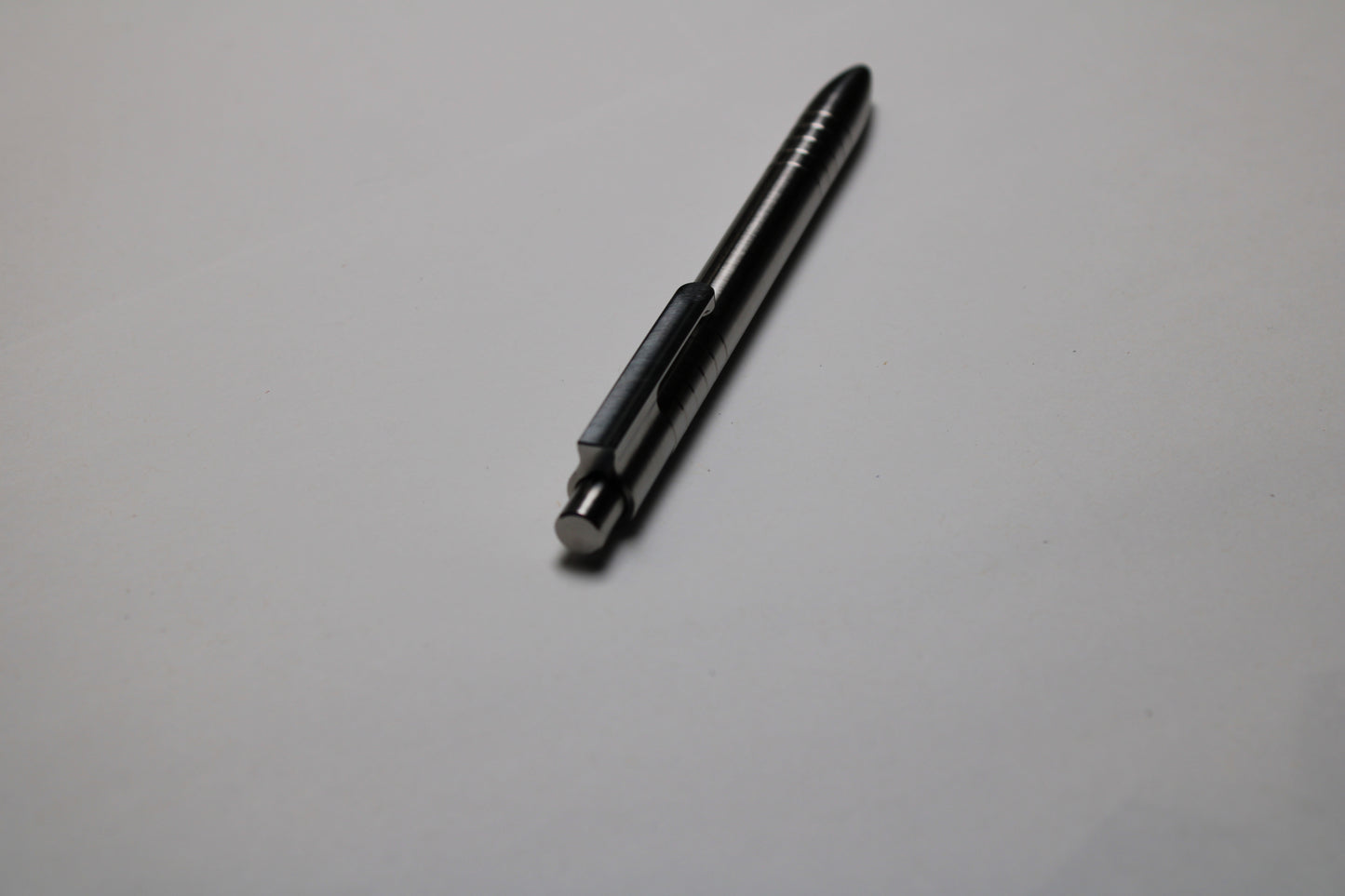 40 Click Clipped Pen - 6Al-4V Titanium - Round Nose - Pilot G2