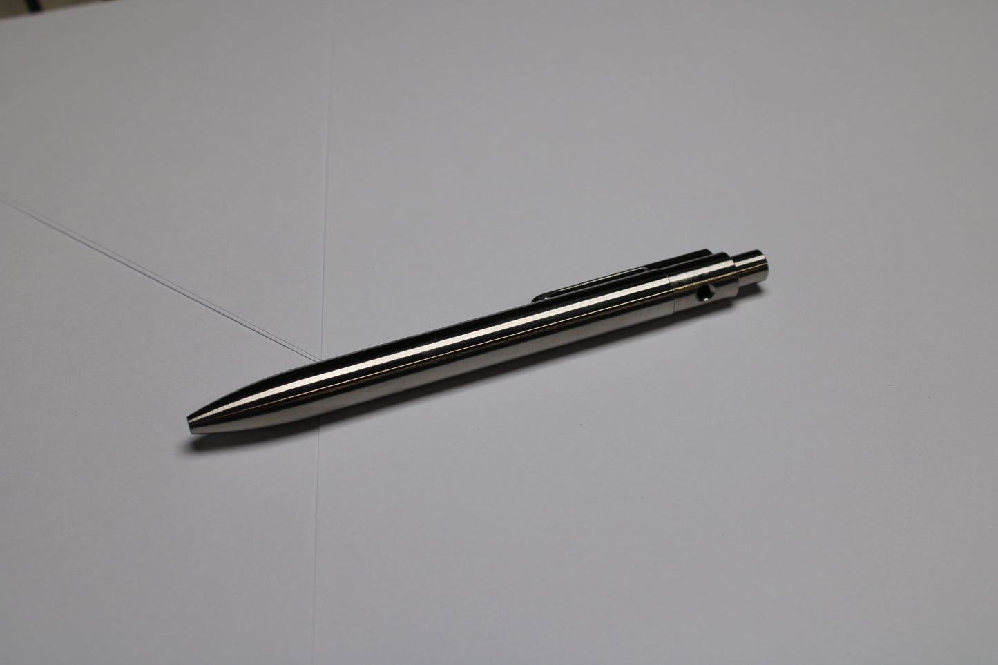 40 Click Clipped Pen - 6Al-4V Titanium - Round Nose - ISO G2 (Parker)