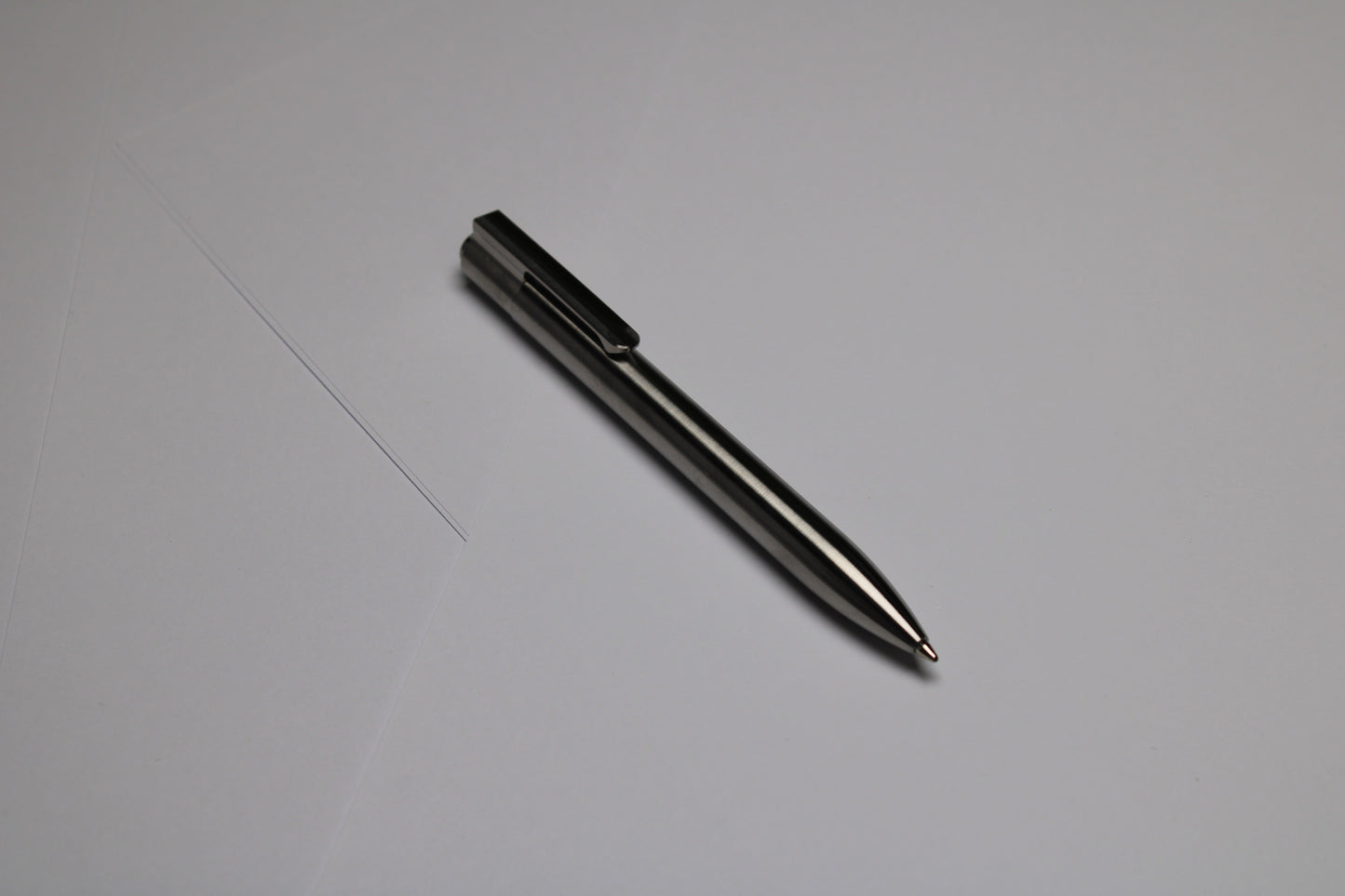 40 Click Clipped Pen - 6Al-4V Titanium - Round Nose - ISO G2 (Parker)