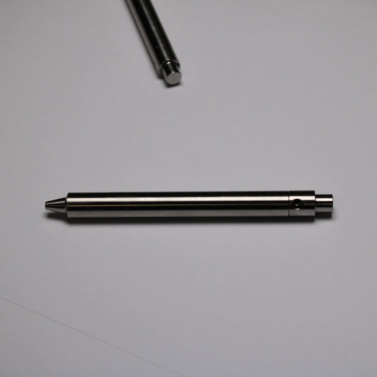 45 Clipless Click Pen - 6Al-4V Titanium - Step Nose - ISO G2 (Parker)