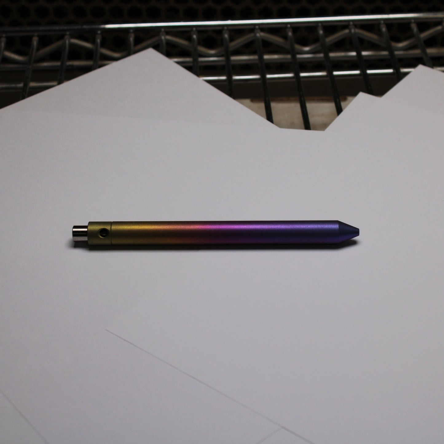 45 Clipless Click Pen x KVR Finishing - 6Al-4V Titanium - Conical Nose - Pentel EnerGel