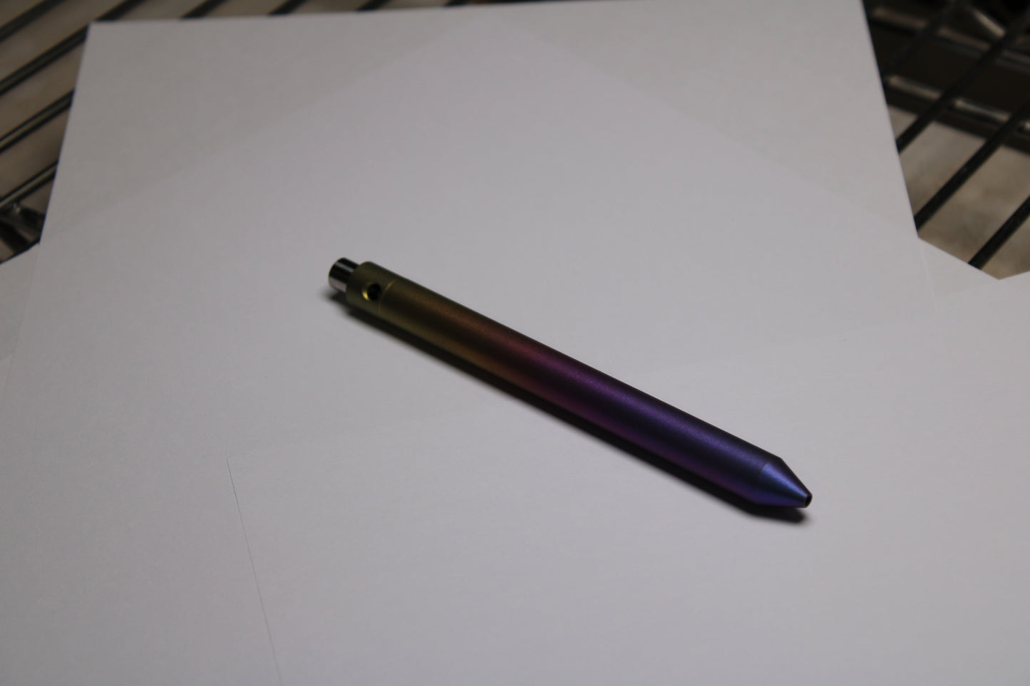 45 Clipless Click Pen x KVR Finishing - 6Al-4V Titanium - Conical Nose - Pentel EnerGel