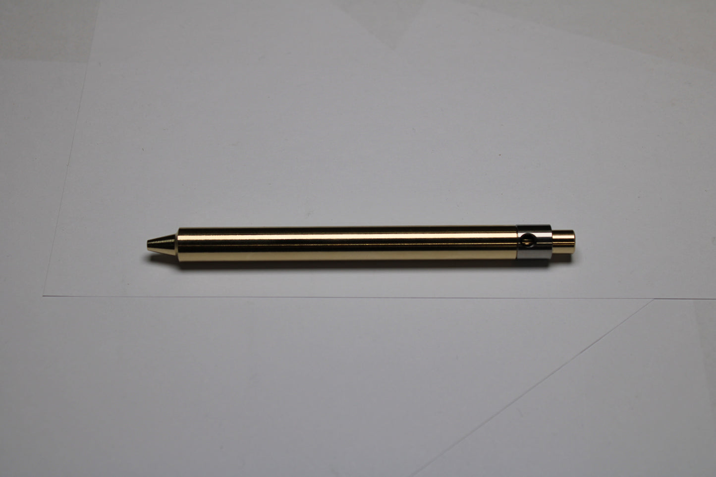 45 Clipless Click Pen - C63000 Bronze - Step Nose - 6Al-4V Titanium Mechanism - Pilot G2