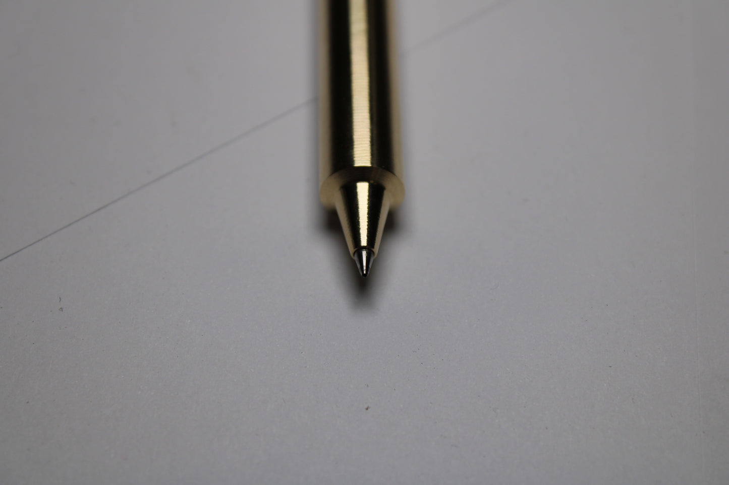 45 Clipless Click Pen - C63000 Bronze - Step Nose - 6Al-4V Titanium Button - Pilot G2