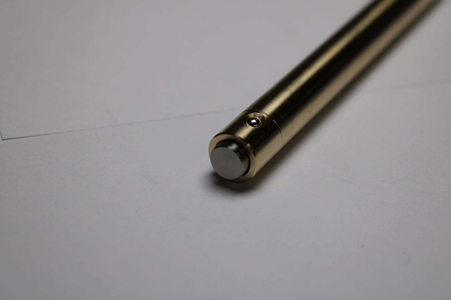 45 Clipless Click Pen - C63000 Bronze - Step Nose - 6Al-4V Titanium Button - Pilot G2
