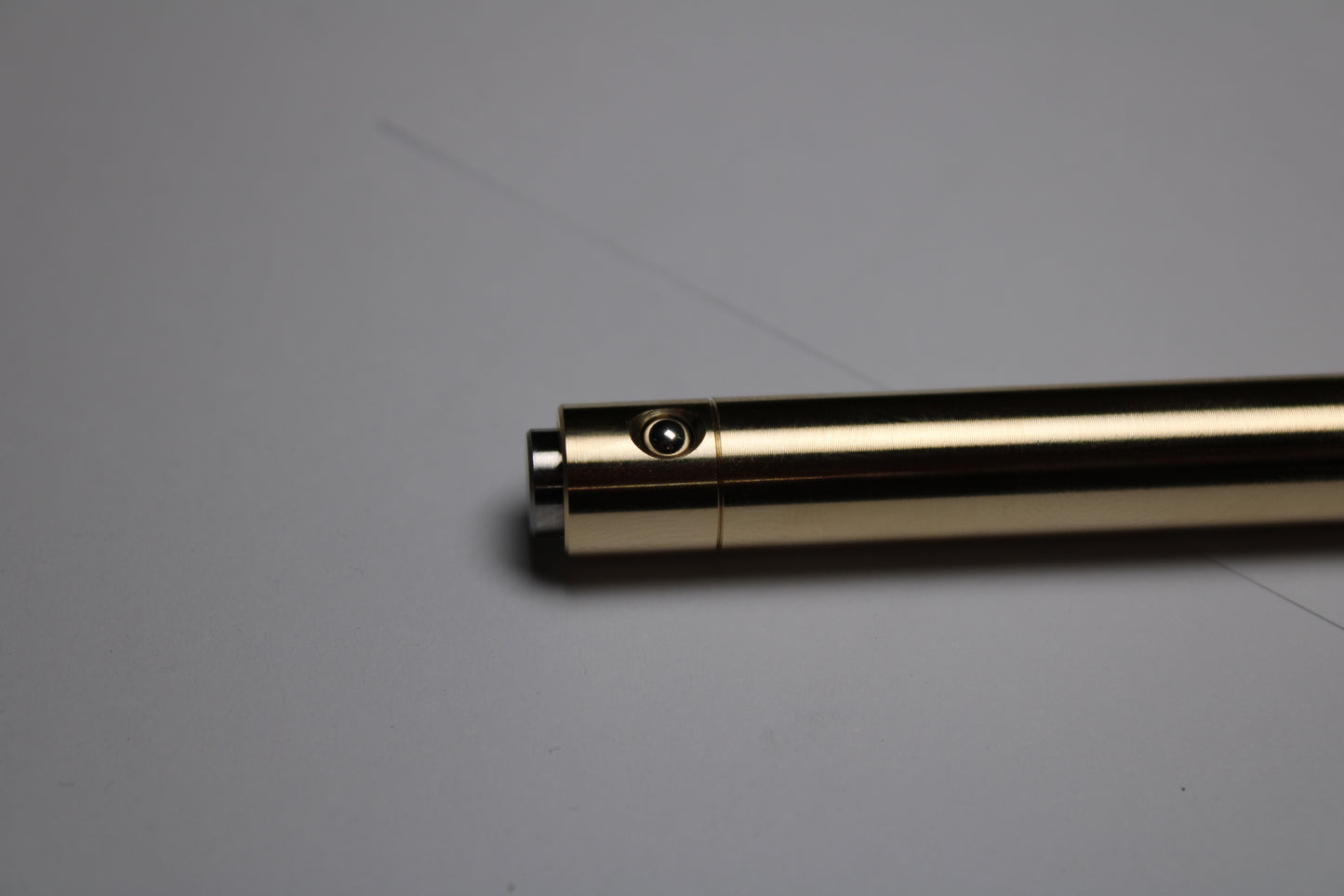 45 Clipless Click Pen - C63000 Bronze - Step Nose - 6Al-4V Titanium Button - Pilot G2