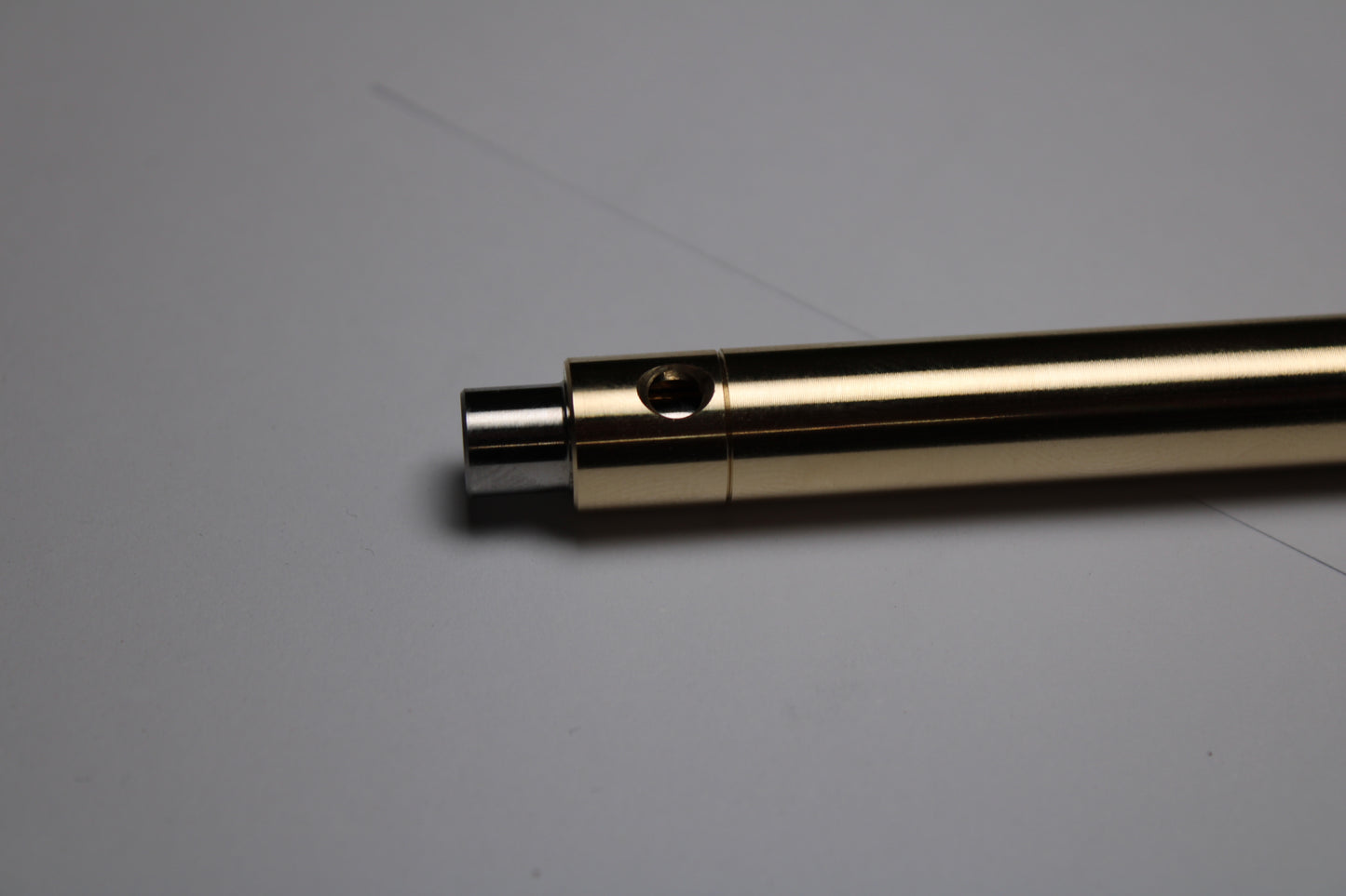 45 Clipless Click Pen - C63000 Bronze - Step Nose - 6Al-4V Titanium Button - Pilot G2