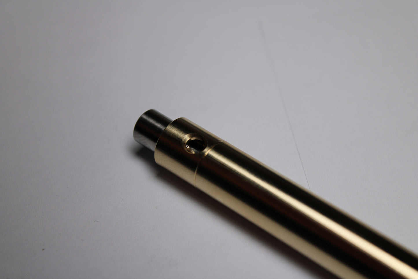 45 Clipless Click Pen - C63000 Bronze - Step Nose - 6Al-4V Titanium Button - Pilot G2