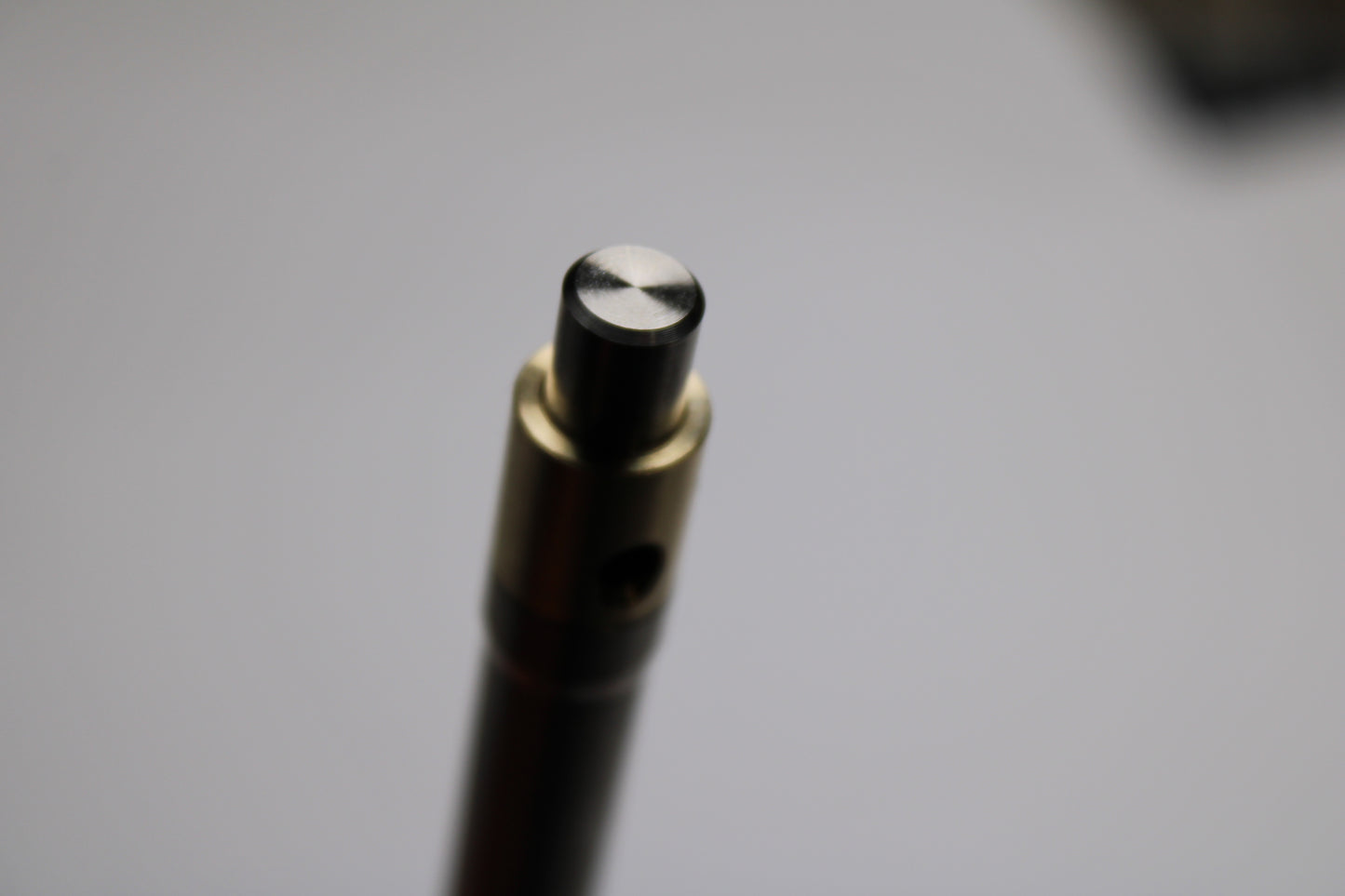 38 Clipless Click Pen - 6Al-4V Titanium Recessed Body - Step Nose Grip Lines - C63000 Bronze Mechanism - Pilot G2