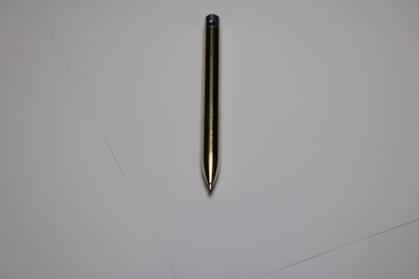 38 Clipless Click Pen - C63000 Bronze Round Nose Body And Button - 6061 Aluminum Mechanism - OHTO C-307 Rollerball Refill