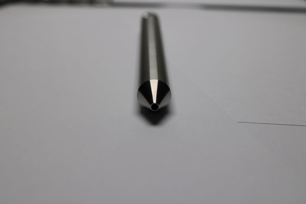 48 Clipless Click Pen - 6Al-4V Titanium - Conical Nose - Zebra Sarasa