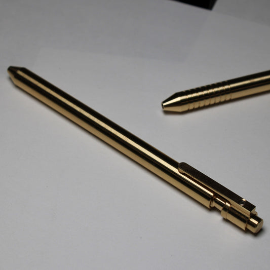 38 464 Brass - No Rings - Pilot G2 (Rollerball) - Brass Clip