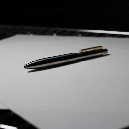 42 Click Pen - 6Al-4V Titanium - 464 Brass Clip