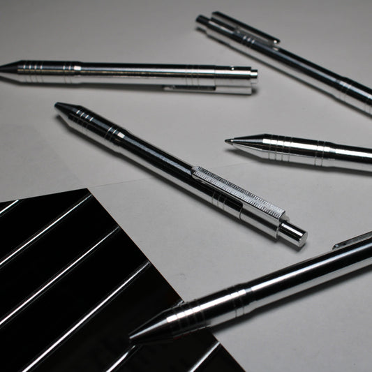 40 Click Pen - 6061 Aluminum - Schmidt EasyFlow 9000 - Clip and Grooves