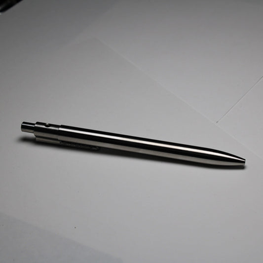 38 Click Pen - 6Al-4V Titanium - Round Nose - Pentel EnerGel