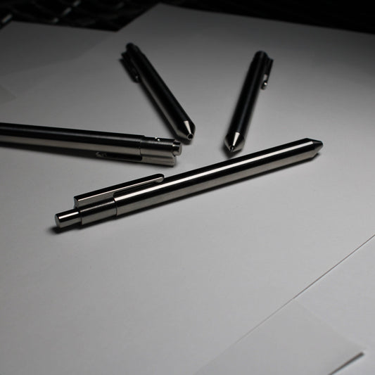 39 Click Pen - 6Al-4V Titanium - Cone Nose - Pentel EnerGel