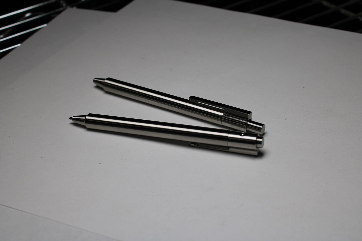 36 Click Pen - 6Al-4V Titanium - ISO G2 (Parker) Refill - Step Nose - 6Al-4V Titanium Clip