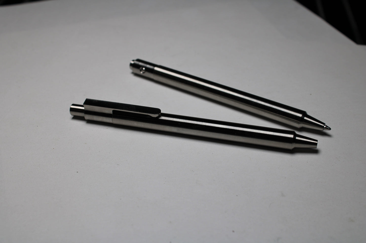 36 Click Pen - 6Al-4V Titanium - ISO G2 (Parker) Refill - Step Nose - 6Al-4V Titanium Clip