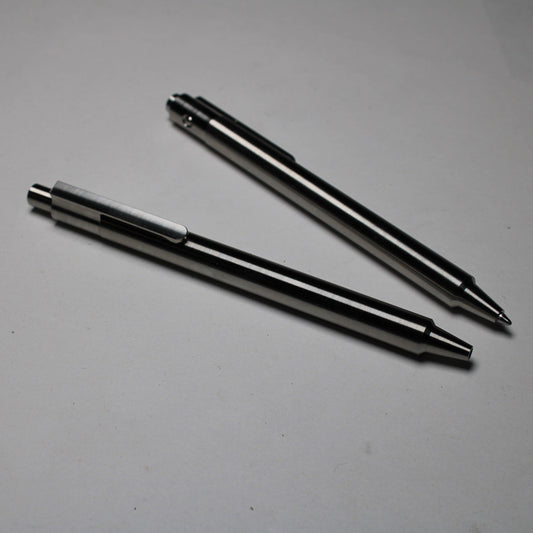 36 Click Pen - 6Al-4V Titanium - ISO G2 (Parker) Refill - Step Nose - 6Al-4V Titanium Clip