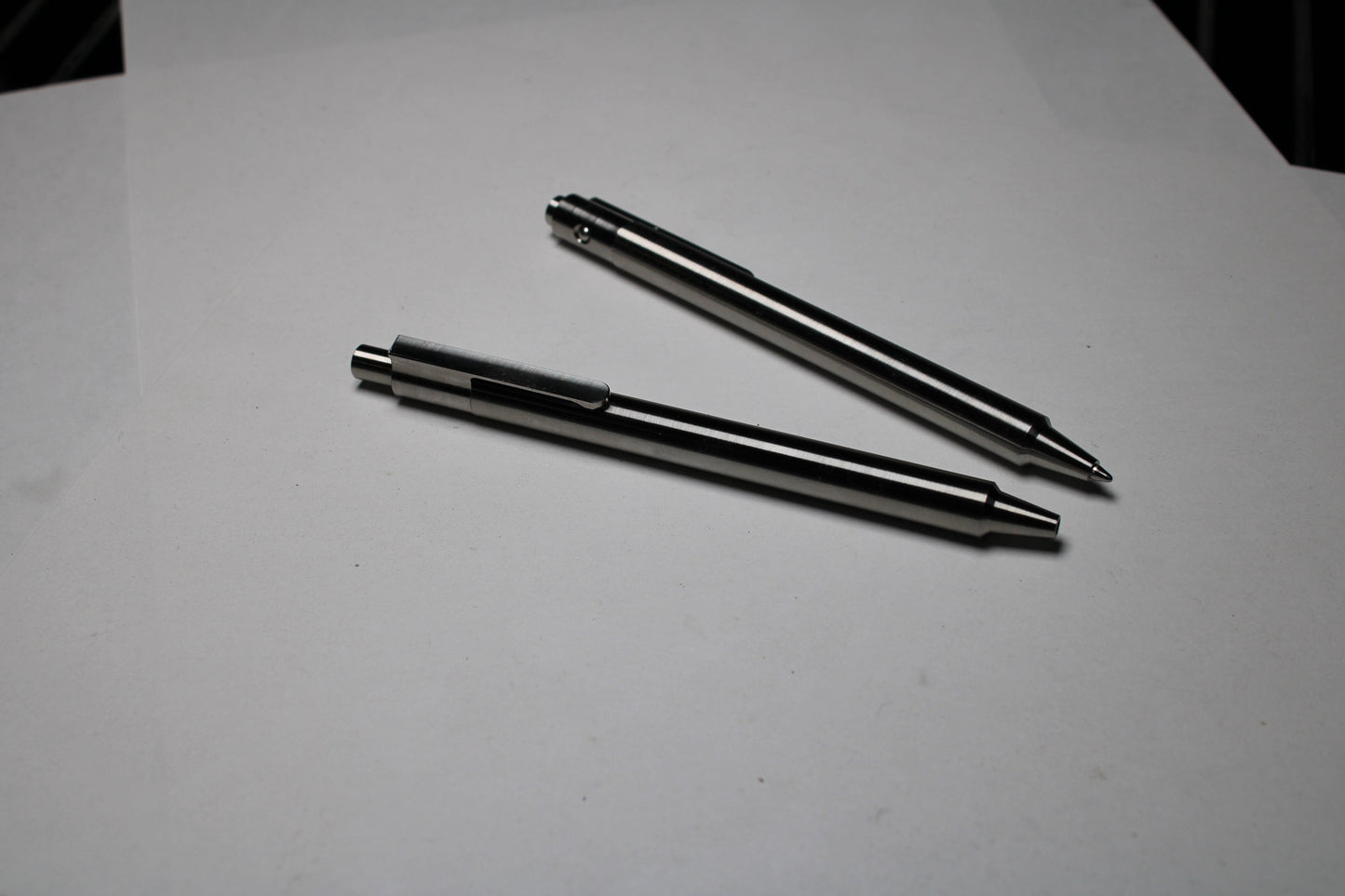 36 Click Pen - 6Al-4V Titanium - ISO G2 (Parker) Refill - Step Nose - 6Al-4V Titanium Clip