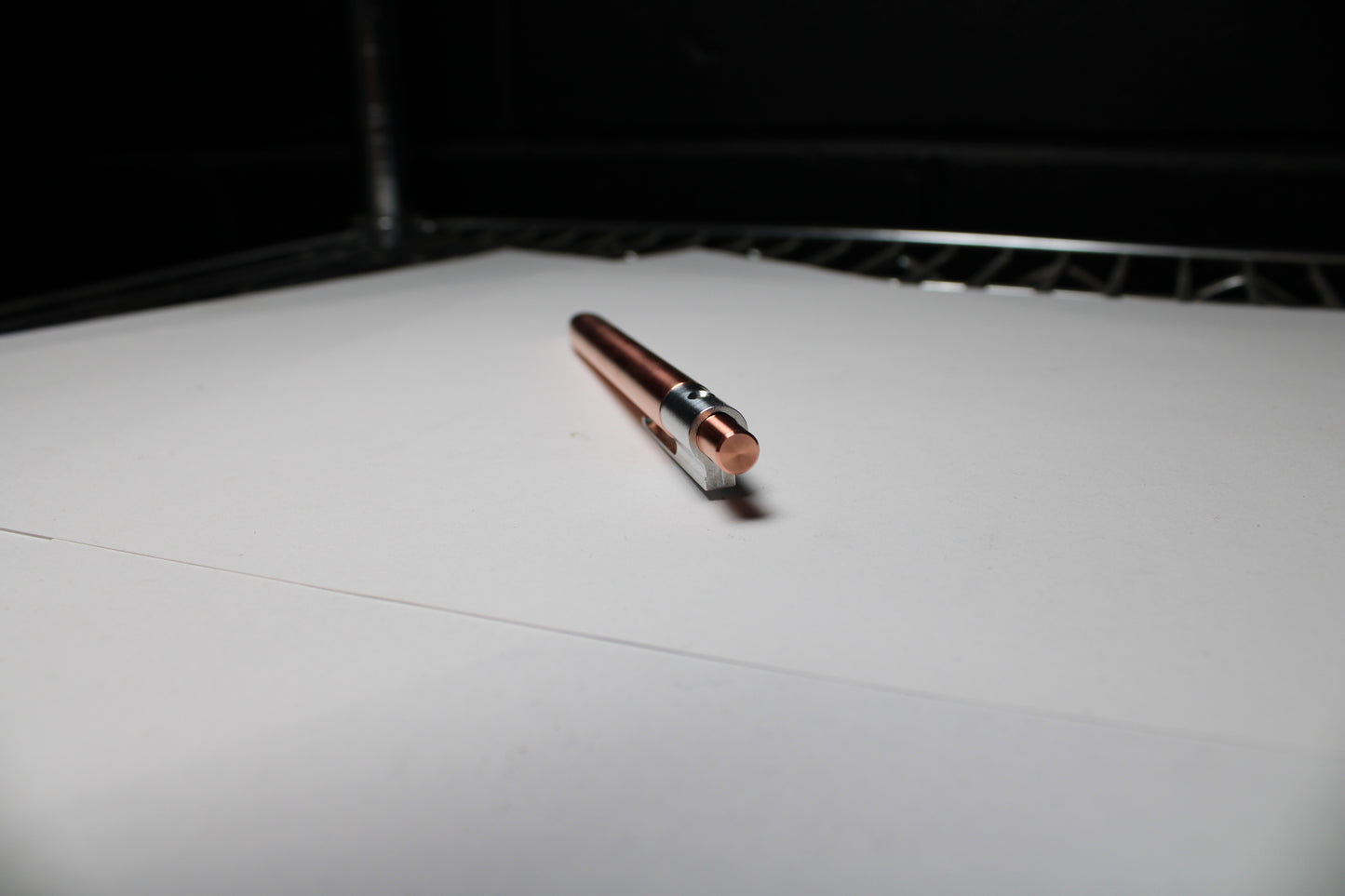 36 Click Pen - C110 Pure Copper Body - 6061 Aluminum Clip - Round Nose - Schmidt 9000 M ISO G2 (Parker)