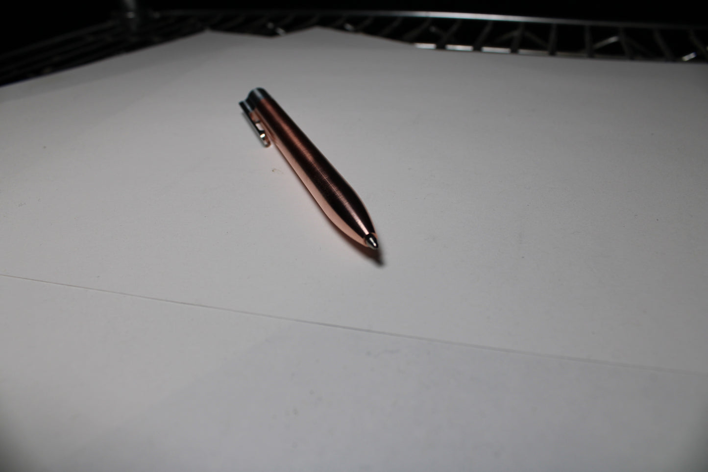 36 Click Pen - C110 Pure Copper Body - 6061 Aluminum Clip - Round Nose - Schmidt 9000 M ISO G2 (Parker)