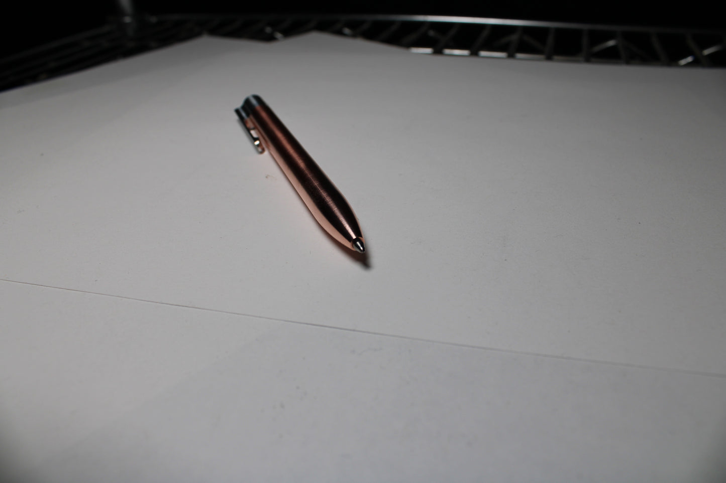 36 Click Pen - C110 Pure Copper Body - 6061 Aluminum Clip - Round Nose - Schmidt 9000 M ISO G2 (Parker)