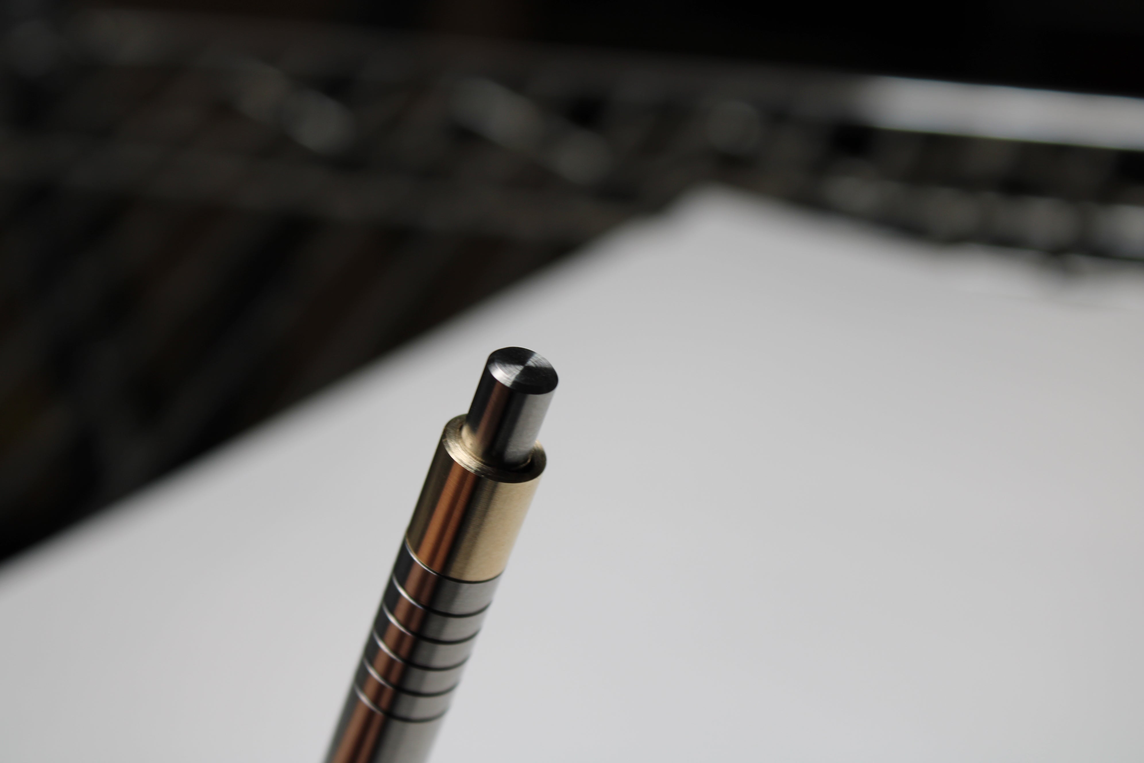 36 Clipless Click Pen - 6Al-4V Titanium - 464 Brass Mechanism