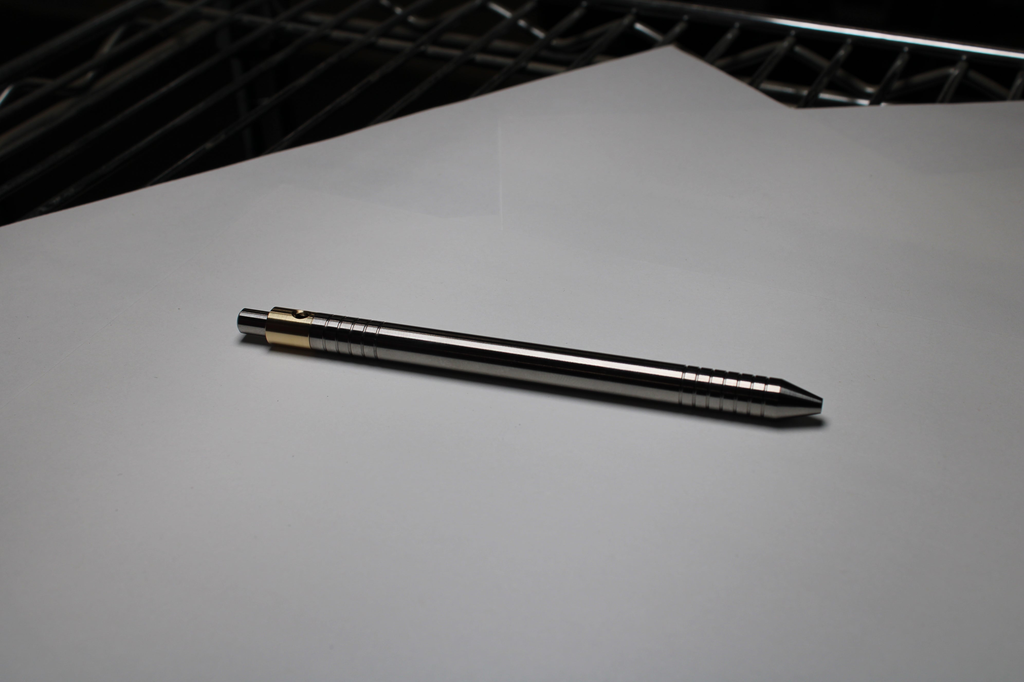 36 Clipless Click Pen - 6Al-4V Titanium - 464 Brass Mechanism