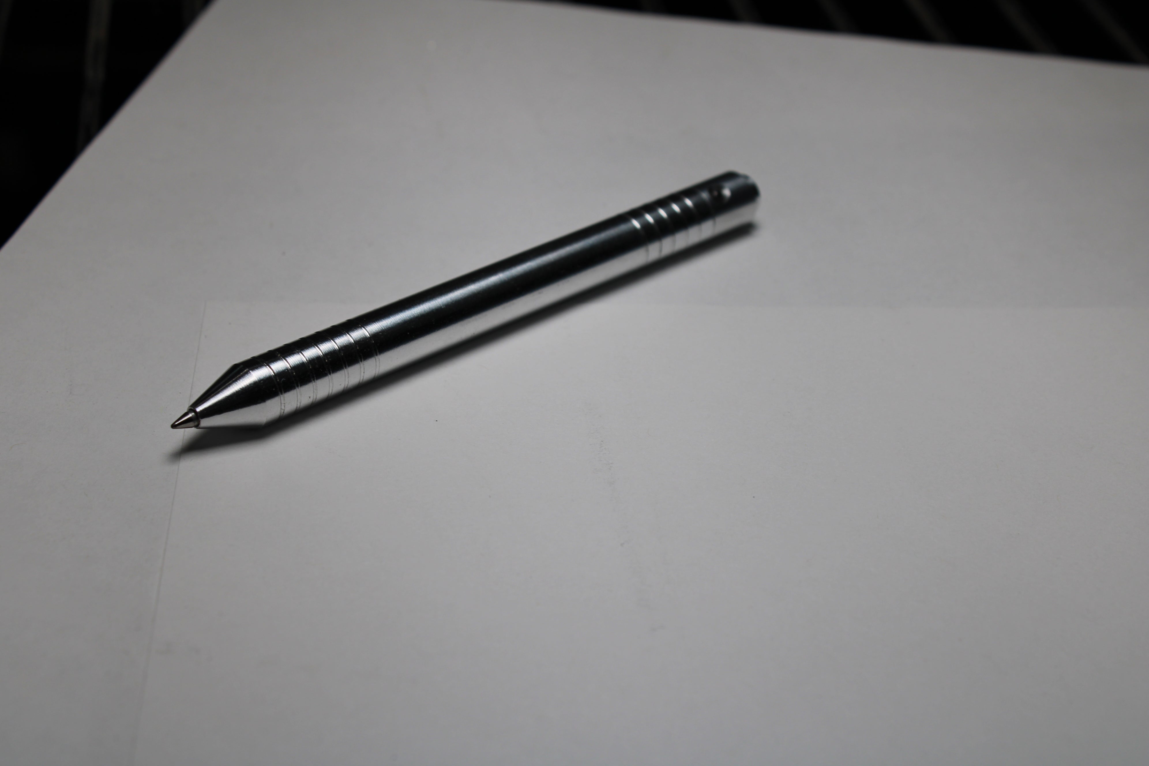 40 Clipless Click Pen - 6061 Aluminum - Conical Nose - Schmidt