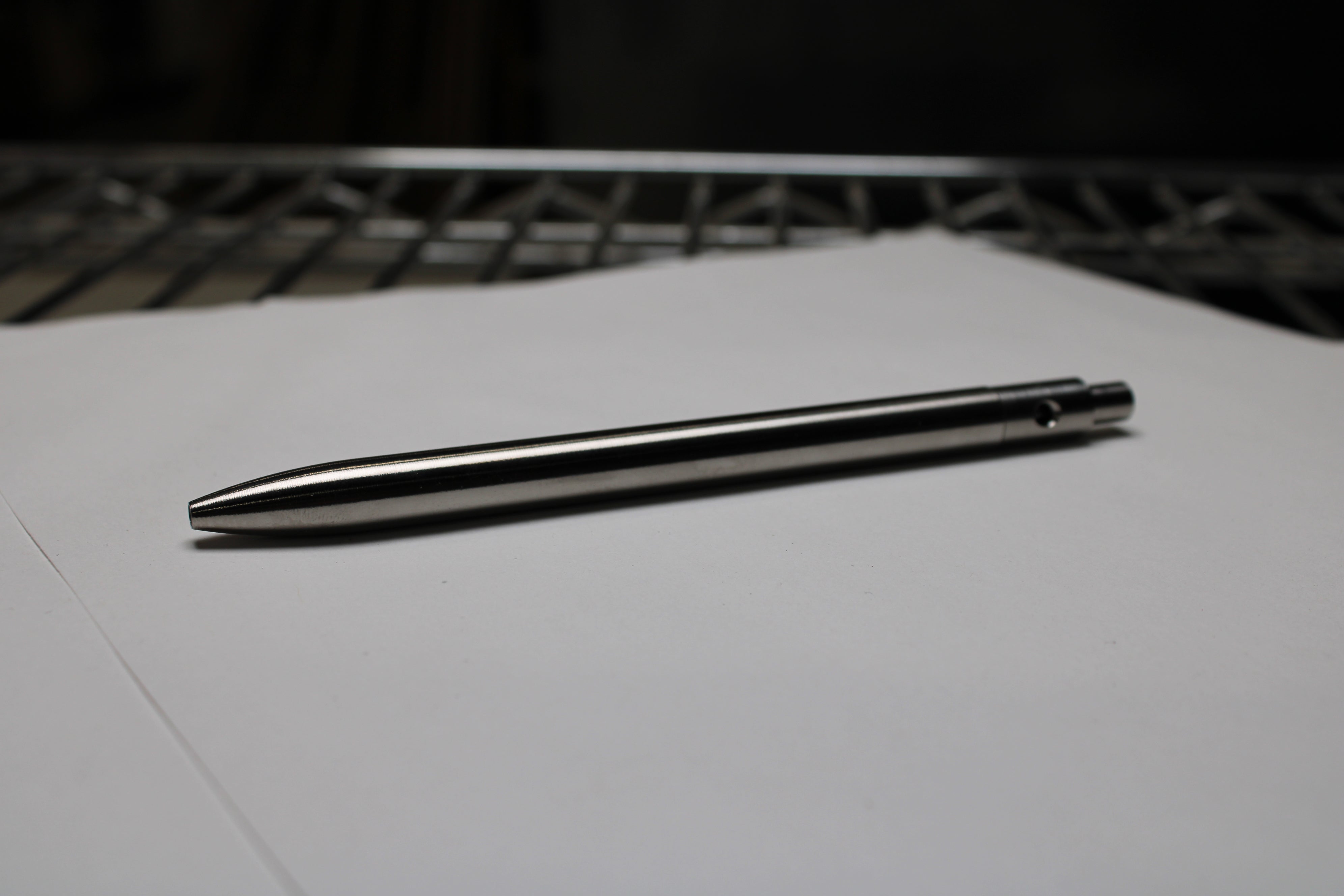 36 Click Clipped Pen - 6Al-4V Titanium - Round Nose - Pilot G2