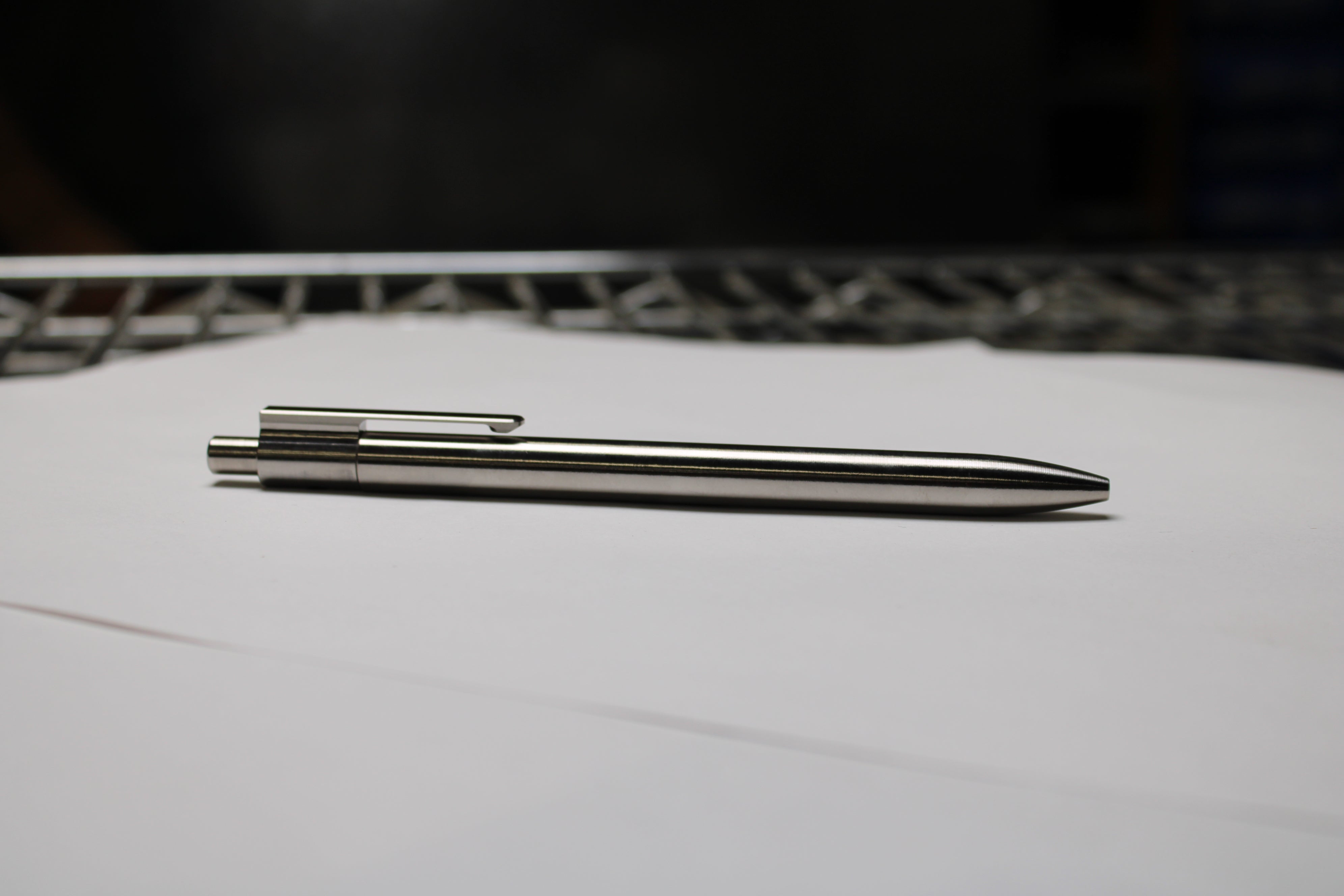 36 Click Clipped Pen - 6Al-4V Titanium - Round Nose - Pilot G2