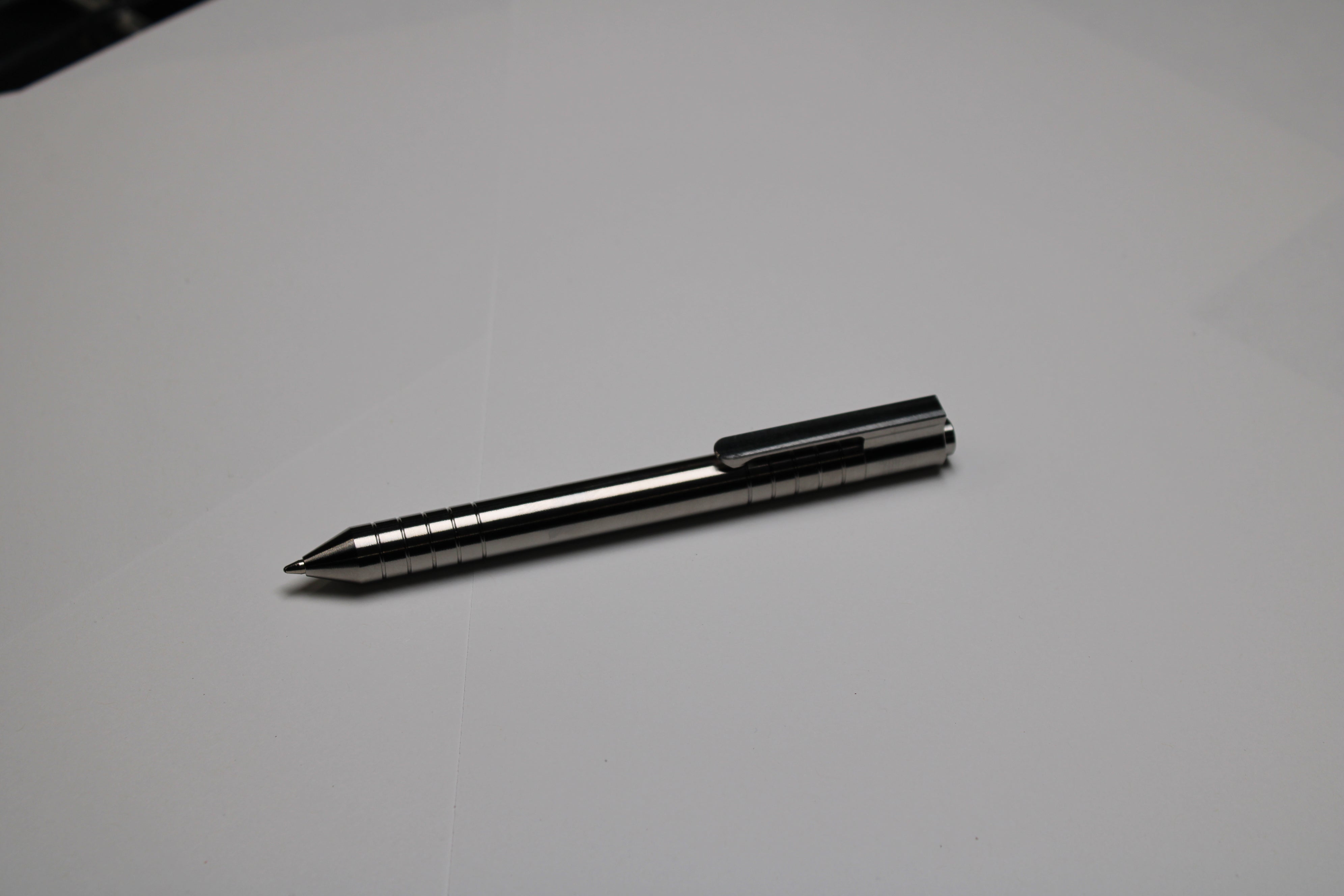 40 Click Clipped Pen - 6Al-4V Titanium - Conical Nose - ISO G2
