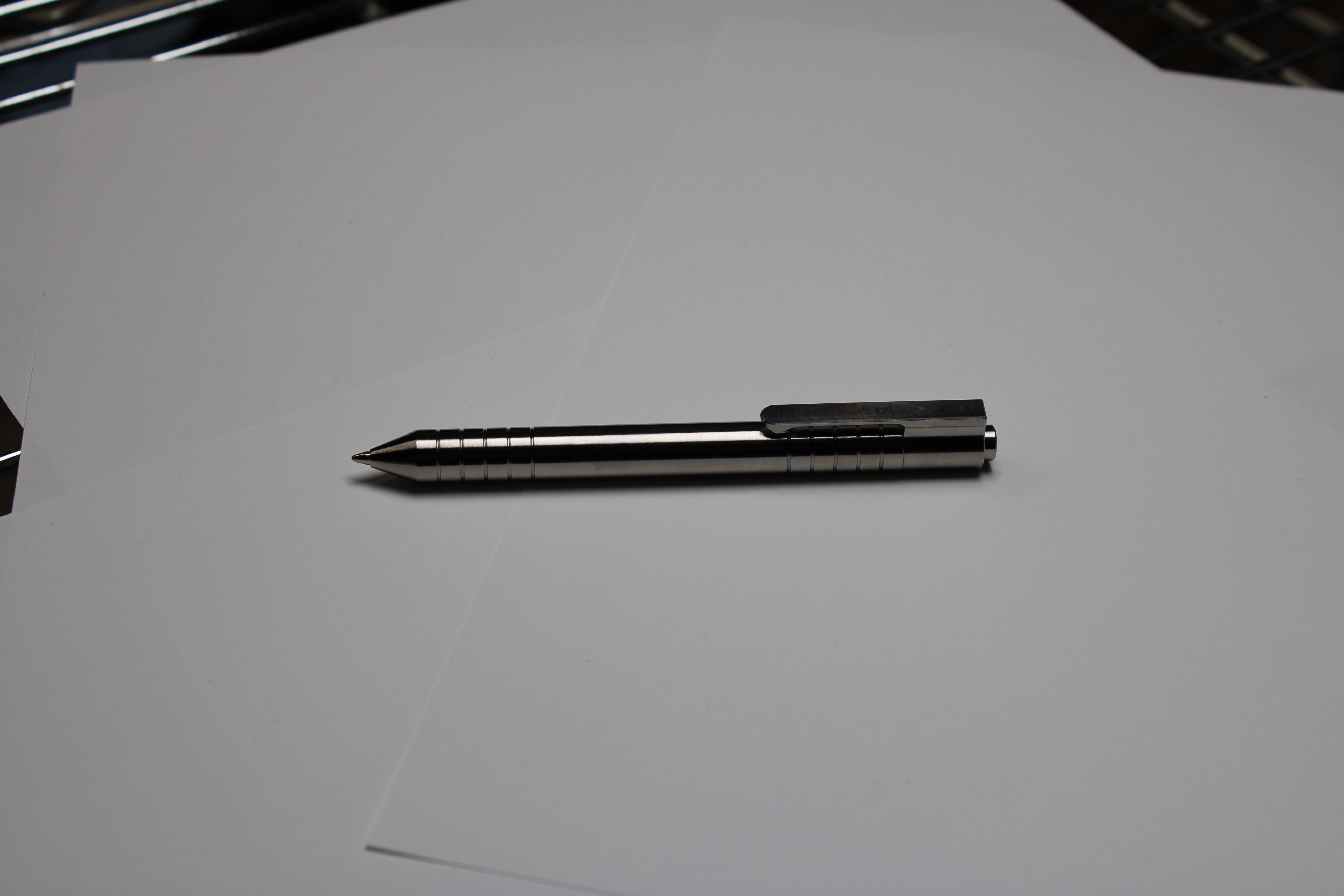 40 Click Clipped Pen - 6Al-4V Titanium - Conical Nose - ISO G2
